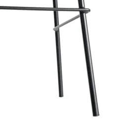 Taburete de Cocina de 47 cm en Metal y Símil Piel Marrón 615510
