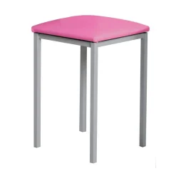 Taburete de Cocina de Metal con Asiento Tapizado 780/AL