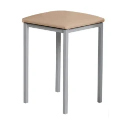 Taburete de Cocina de Metal con Asiento Tapizado 780/AL