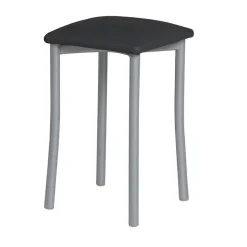 Taburete de Cocina de Metal con Asiento Tapizado 936/AL