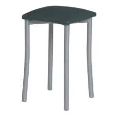Taburete de Cocina de Metal con Asiento Tapizado 936/AL