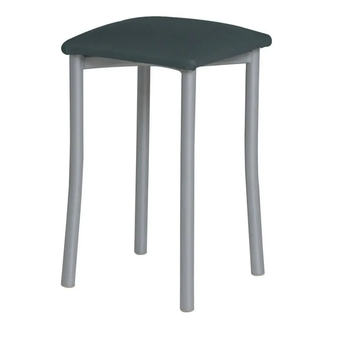 Taburete de Cocina de Metal con Asiento Tapizado 936/AL