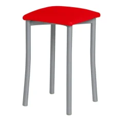 Taburete de Cocina de Metal con Asiento Tapizado 936/AL