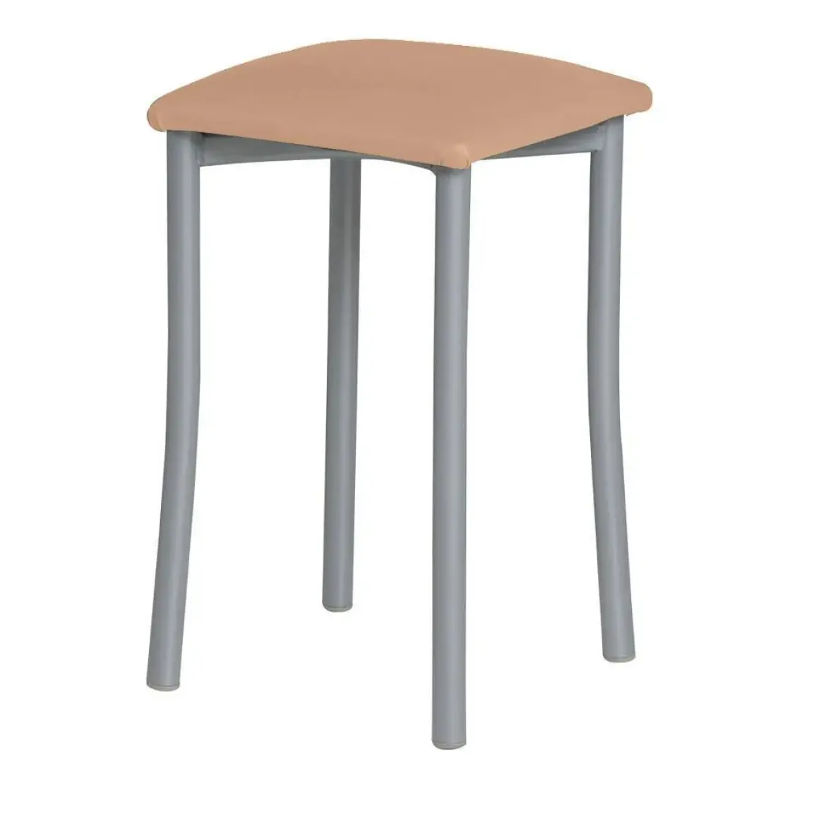 Taburete de Cocina de Metal con Asiento Tapizado 936/AL