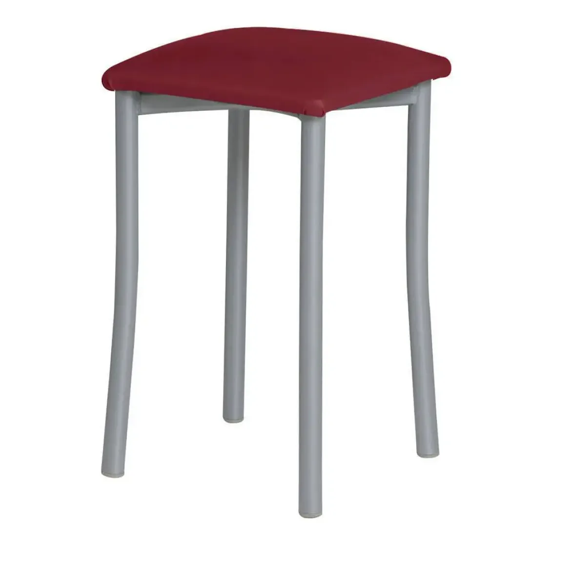 Taburete de Cocina de Metal con Asiento Tapizado 936/AL