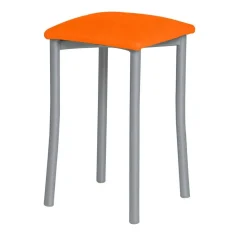 Taburete de Cocina de Metal con Asiento Tapizado 936/AL