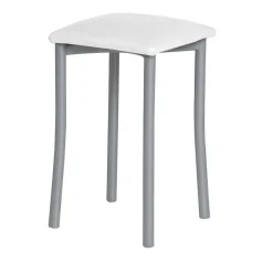 Taburete de Cocina de Metal con Asiento Tapizado 936/AL