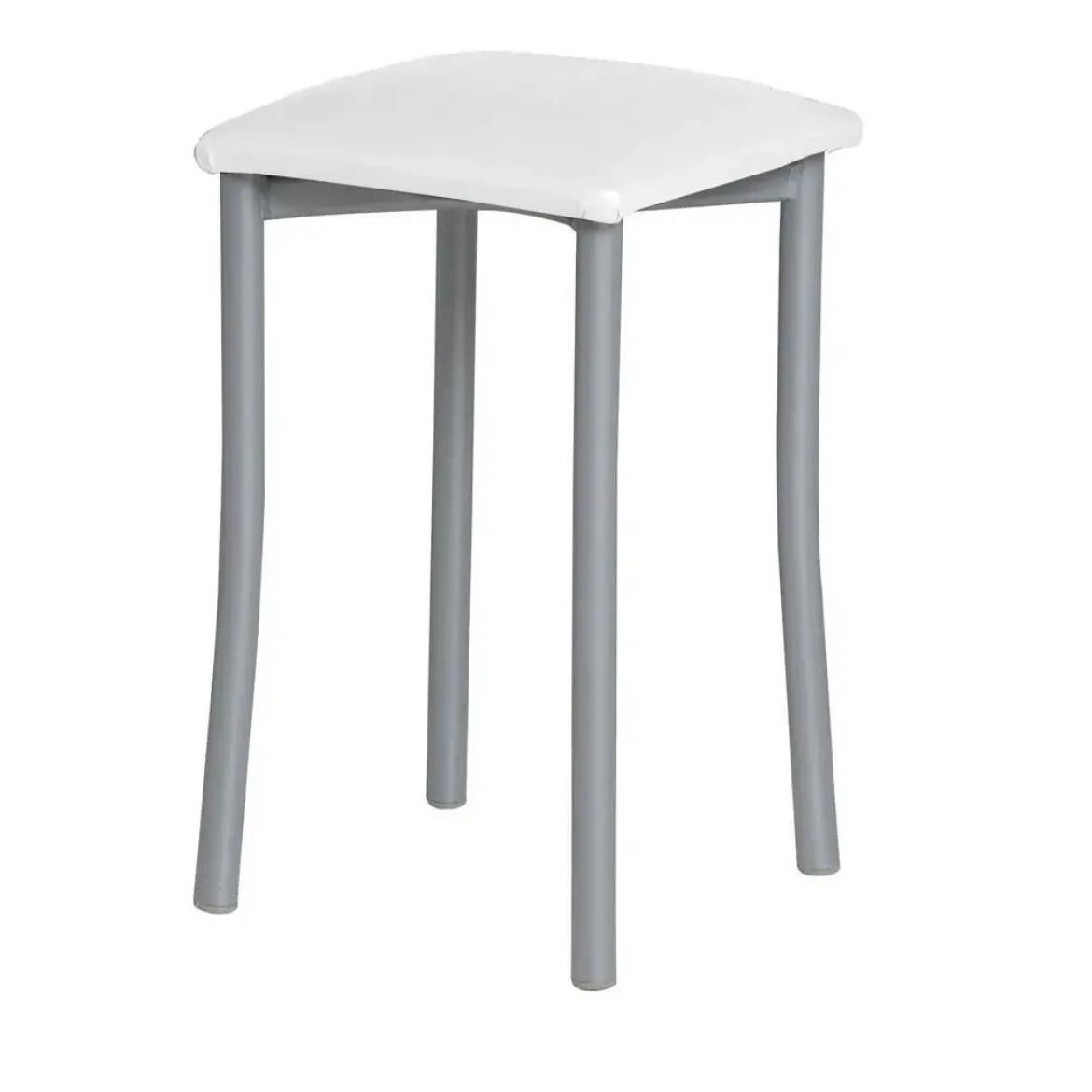 Taburete de Cocina de Metal con Asiento Tapizado 936/AL