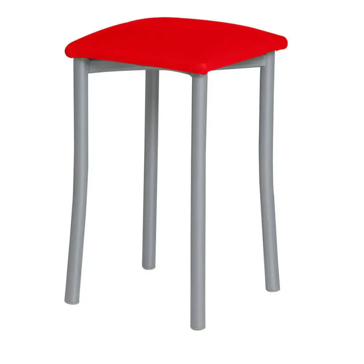 Taburete de Cocina de Metal con Asiento Tapizado 936/AL