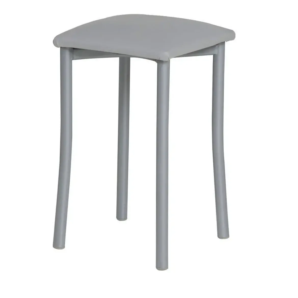 Taburete de Cocina de Metal con Asiento Tapizado 936/AL
