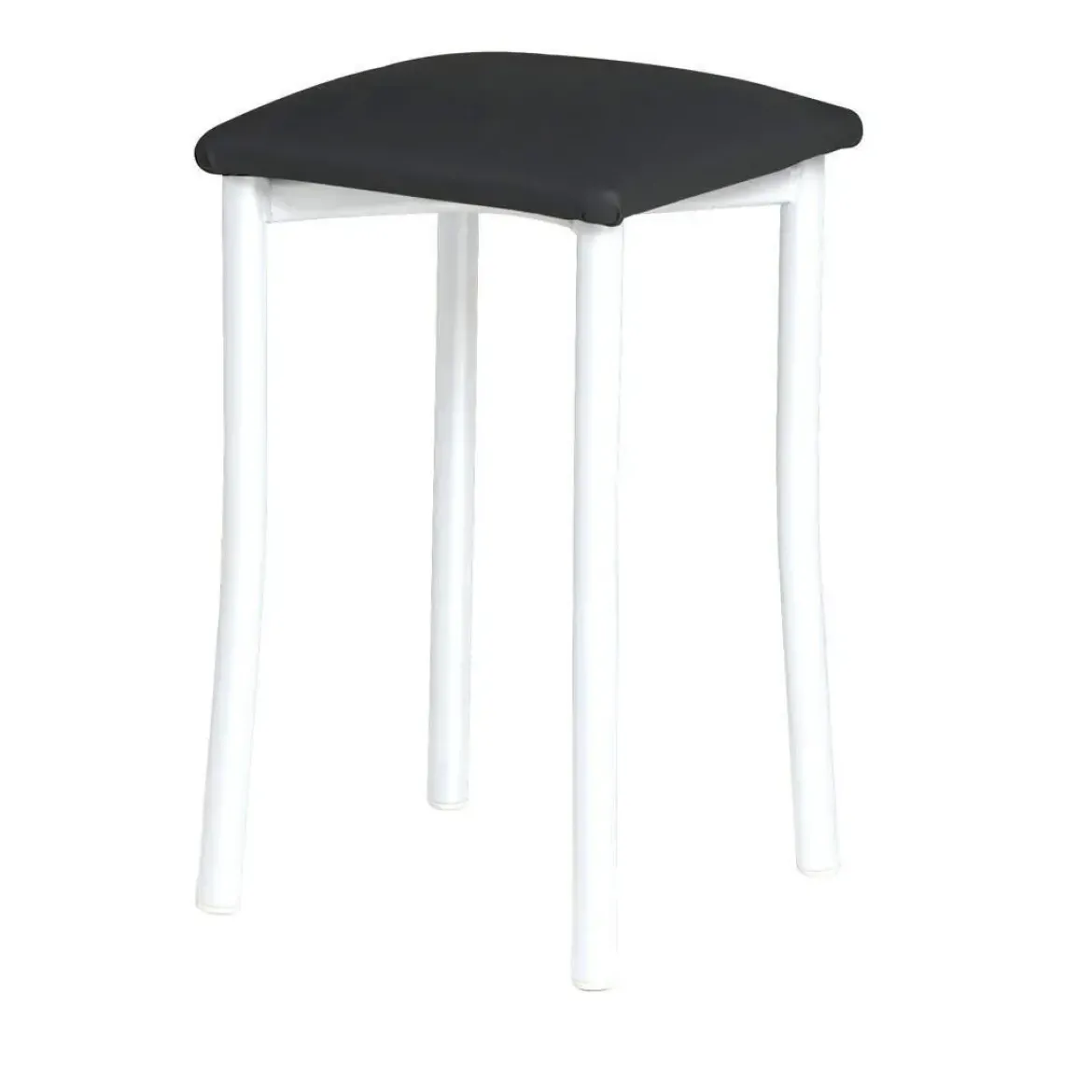 Taburete de Cocina de Metal con Asiento Tapizado 936/BL