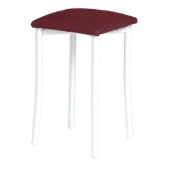 Taburete de Cocina de Metal con Asiento Tapizado 936/BL