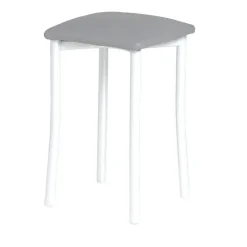 Taburete de Cocina de Metal con Asiento Tapizado 936/BL