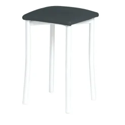 Taburete de Cocina de Metal con Asiento Tapizado 936/BL