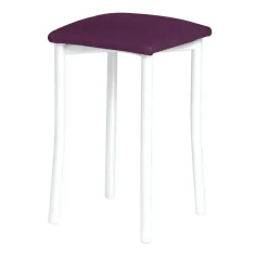 Taburete de Cocina de Metal con Asiento Tapizado 936/BL