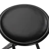 Taburete Plegable Metálico Negro TOBY 30 cm 22930014