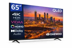 Televisor 65" Daewoo QLED 4K Smart TV VIDAA con HDR10 65VB56QV