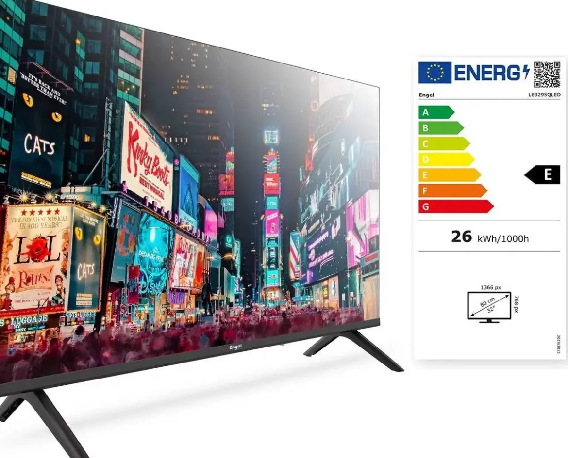 Televisor Engel 32" 4K UHD QLED Smart TV VIDAA LE3295QLED