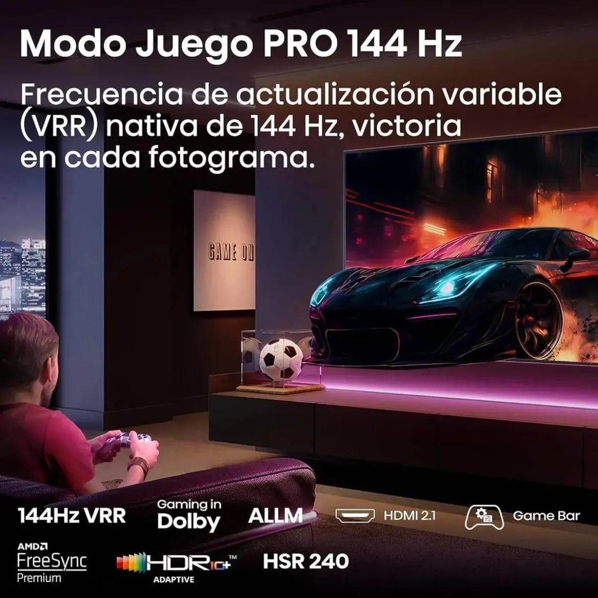 Televisor 98" HISENSE 98E7Q QLED 4K Smart TV Dolby Vision 2025 Artículo de Exposición
