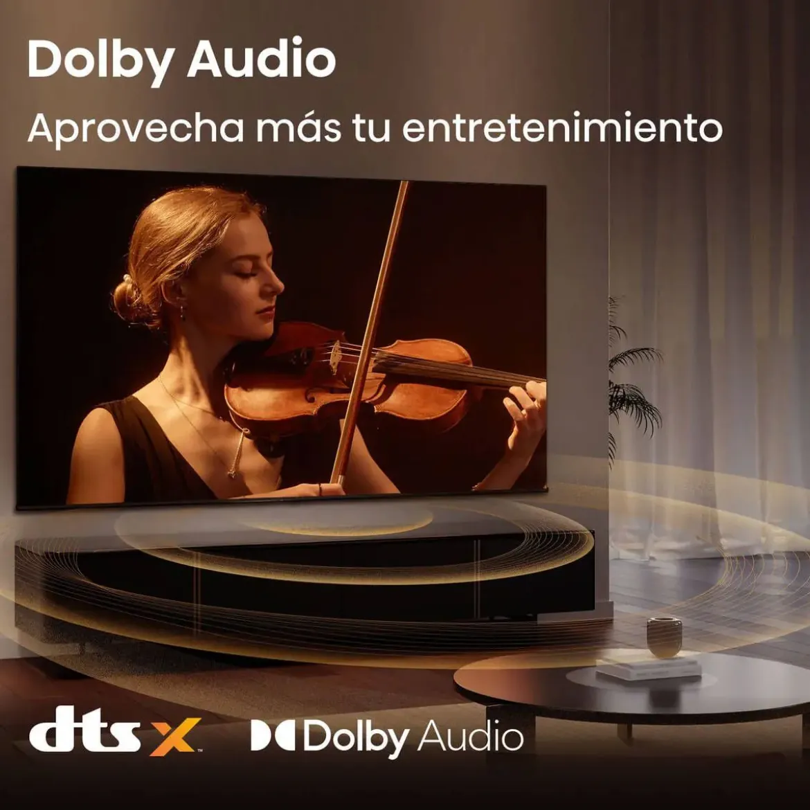 Televisor 32" HISENSE Full HD Smart TV con Dolby Audio 32A4S