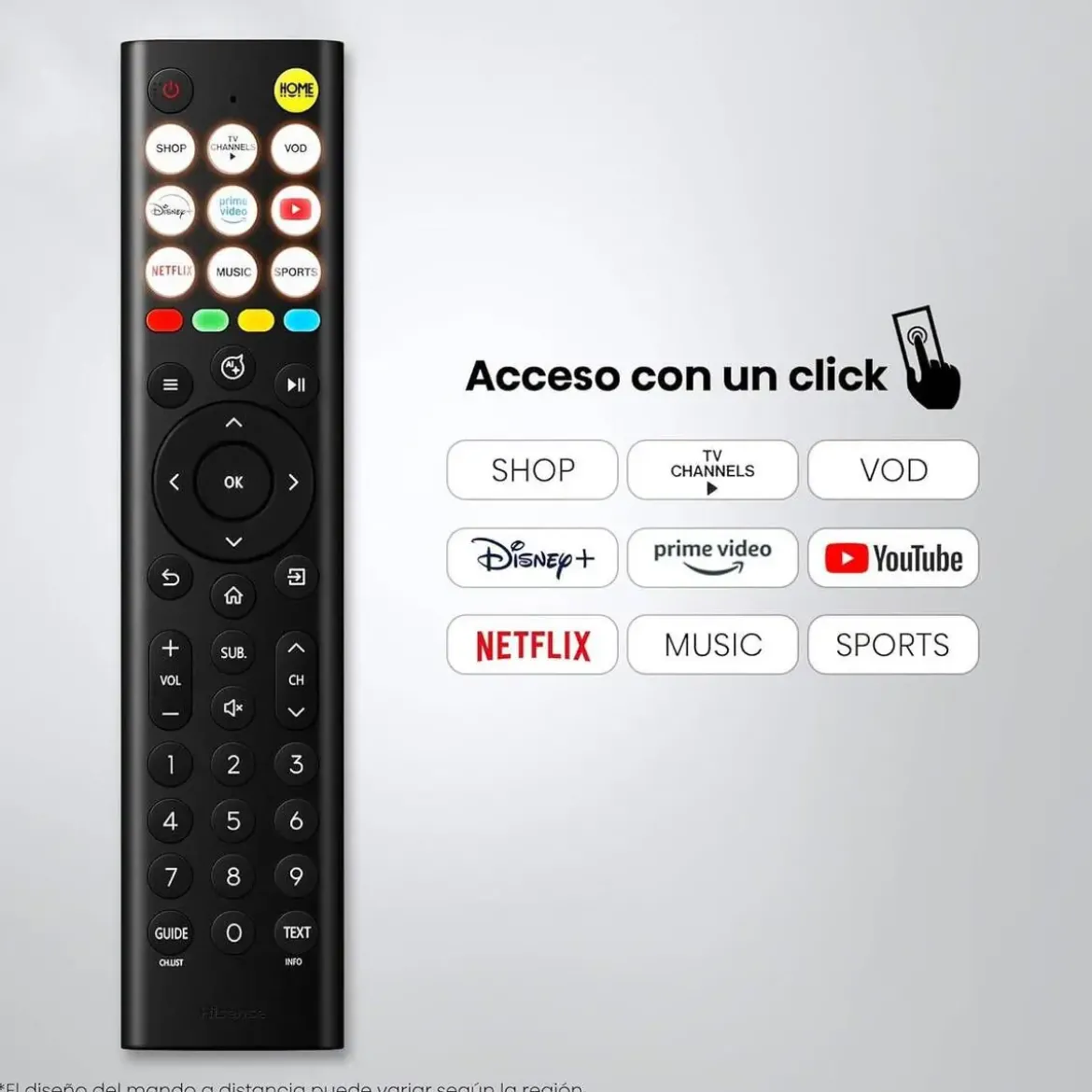 Televisor 40" HISENSE Full HD Smart TV con Dolby Audio 40A4S