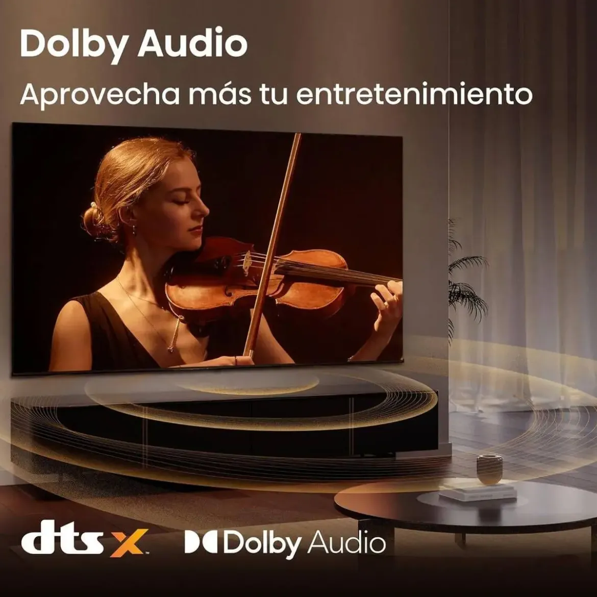 Televisor 40" HISENSE Full HD Smart TV con Dolby Audio 40A4S