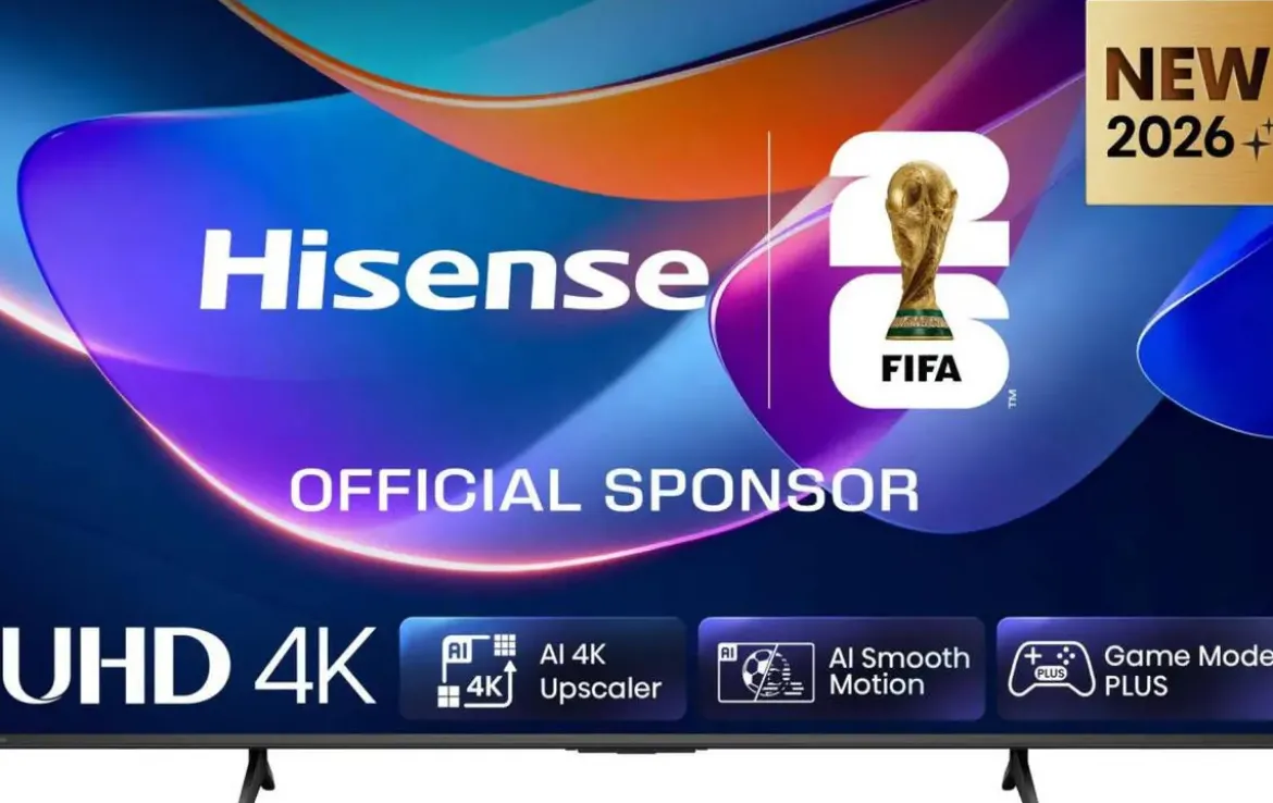 Televisor 43" HISENSE 4K UHD con Smart TV IA 60 Hz 43A6S