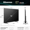 Televisor Hisense 75" QLED Smart 4K Dolby Vision Atmos 75E7KQ