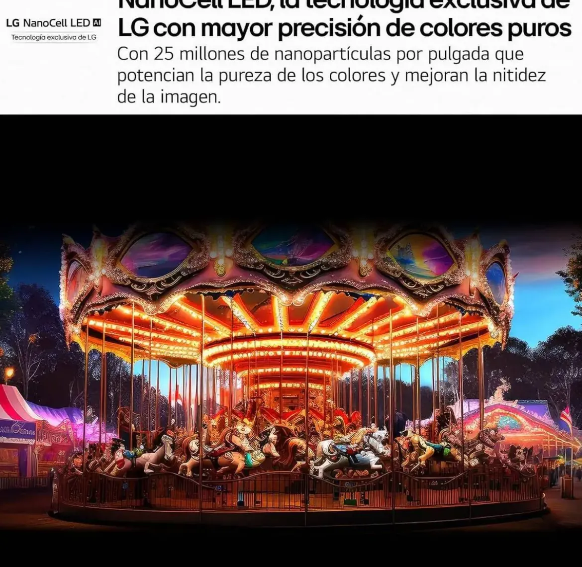 Televisor LG 50" 4K NanoCell Smart TV 50NANO80A6B Artículo de Exposición
