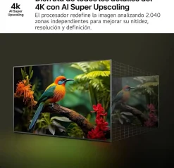 Televisor LG 65" 4K NanoCell Smart TV WebOS AI ThinQ 65NANO80A6B Artículo de Exposición