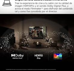 Televisor LG 65" 4K NanoCell Smart TV WebOS AI ThinQ 65NANO80A6B Artículo de Exposición