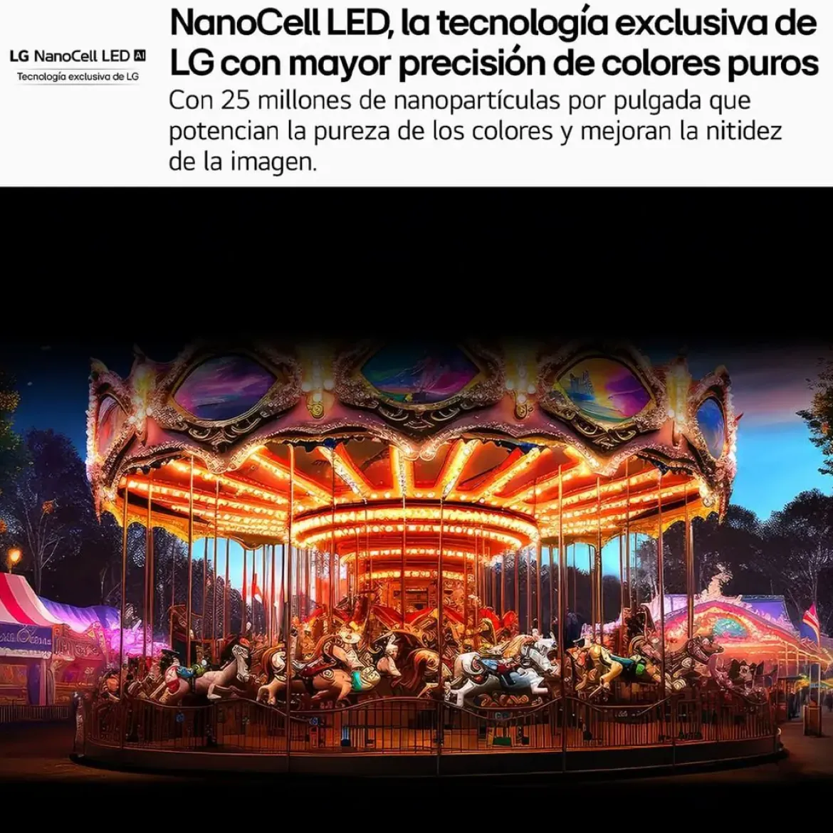 Televisor LG 55" NanoCell 4K 60Hz Smart TVWebOS 55NANO80A6B Artículo de Exposición