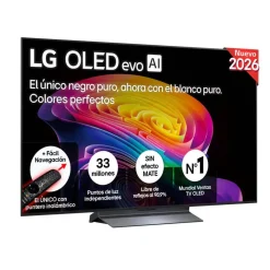 Televisor 55" LG OLED55C66LB OLED evo C6 4K con Alpha 11 AI