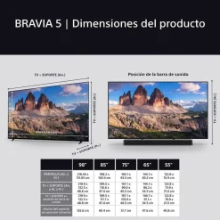 Televisor SONY 75" 4K K75XR55BP Artículo de Exposición