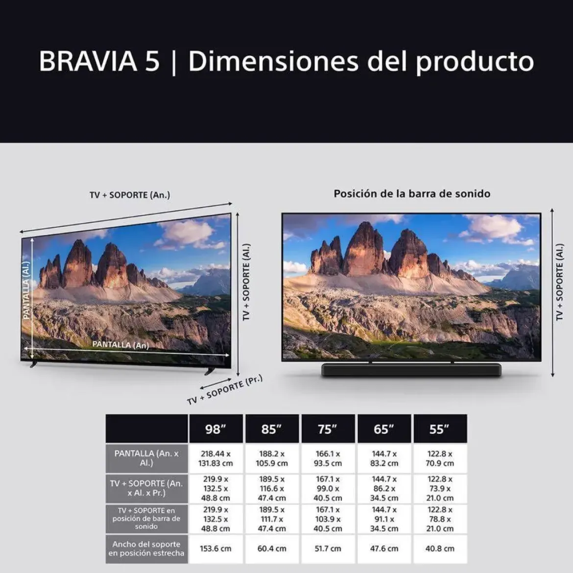 Televisor SONY 75" 4K K75XR55BP Artículo de Exposición