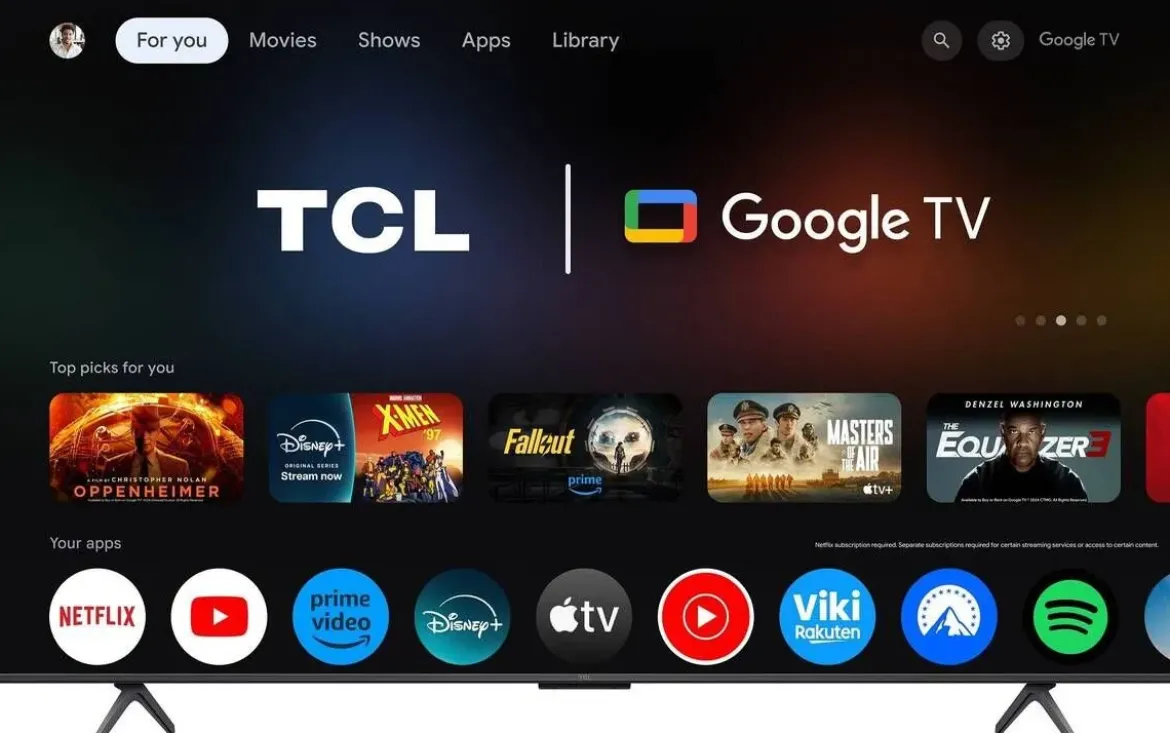 Televisor TCL 65" QLED4K 65P89K Artículo de Exposición