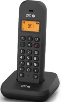 Teléfono Inalámbrico SPC Keops Negro Identificador Llamadas Agenda 50 Números 7334N