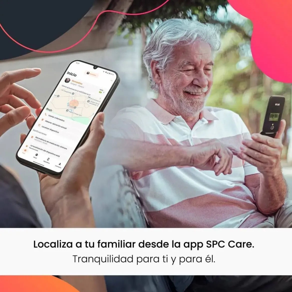 Teléfono Móvil Senior con Concha 4G SPC POLARIS 2334N