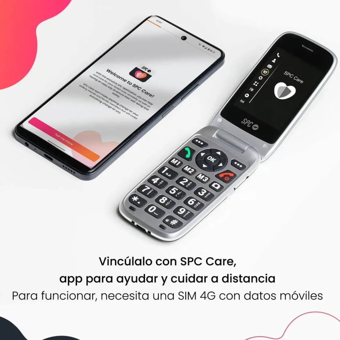 Teléfono Móvil Senior con Concha 4G SPC POLARIS 2334N