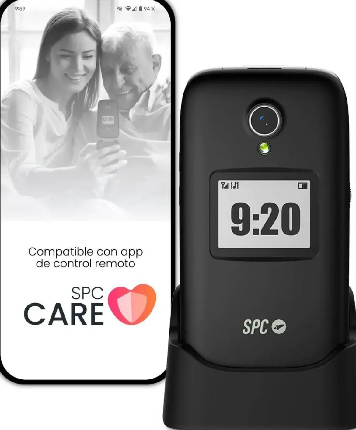 Teléfono Móvil Senior con Concha 4G SPC POLARIS 2334N