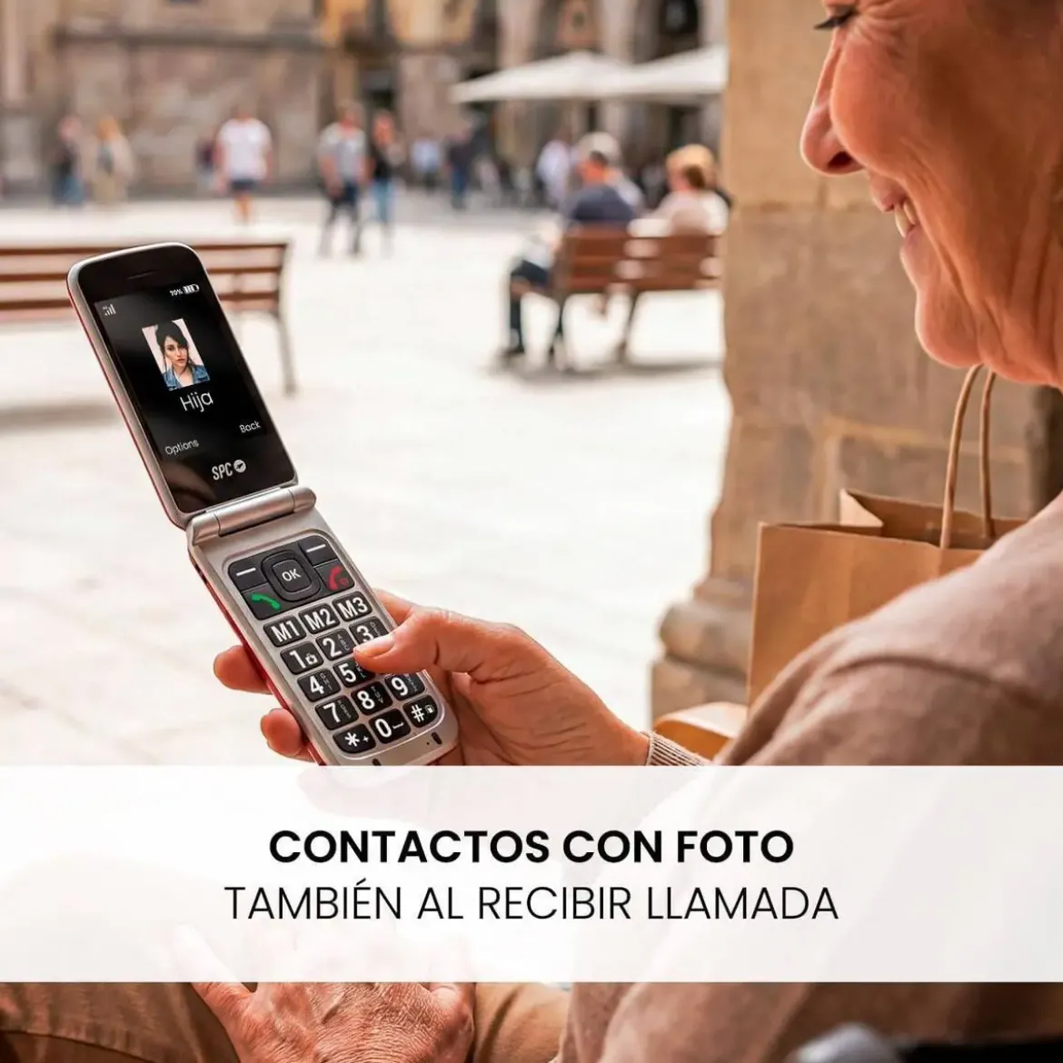 Teléfono Móvil SPC STELLA 3 4G con Botón SOS Rojo 2339R