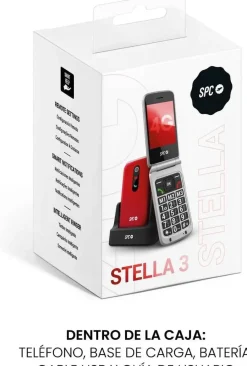 Teléfono Móvil SPC STELLA 3 4G con Botón SOS Rojo 2339R