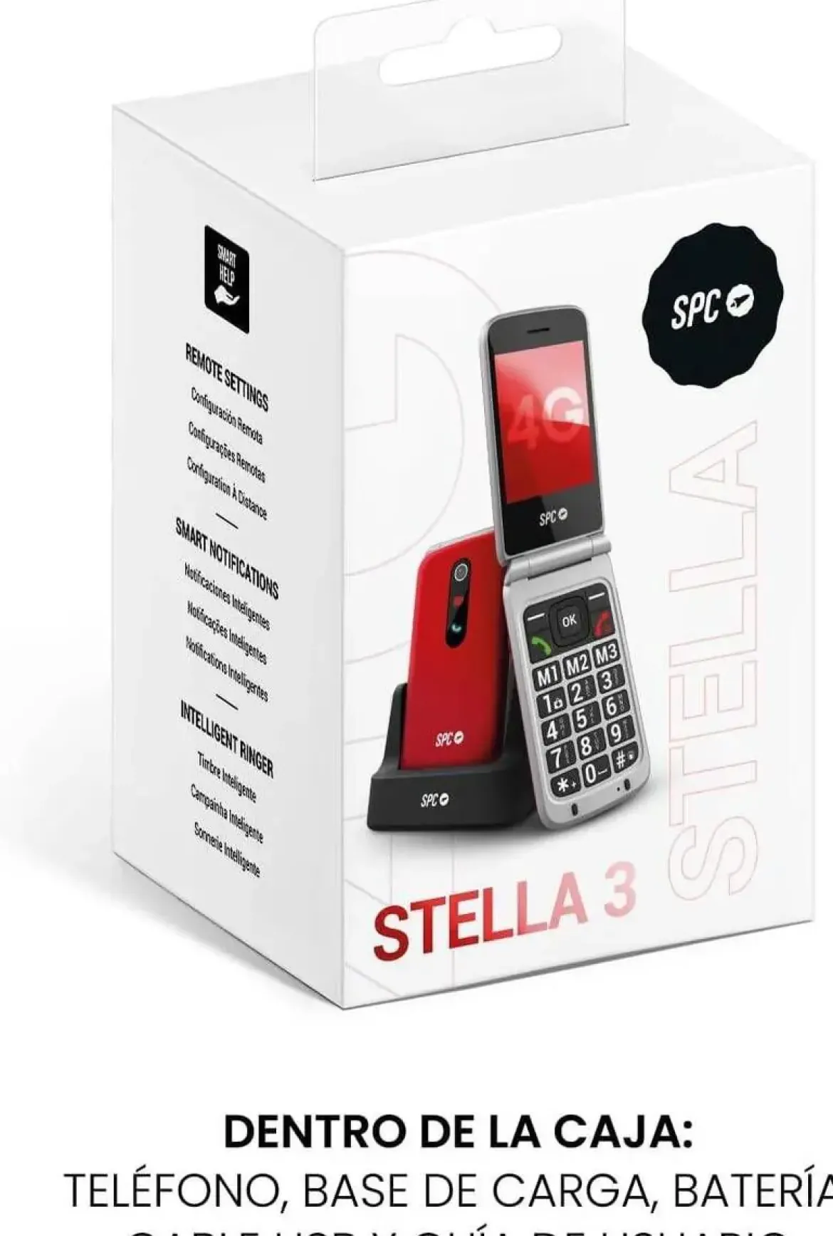 Teléfono Móvil SPC STELLA 3 4G con Botón SOS Rojo 2339R