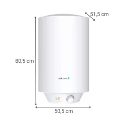 Termo Eléctrico AIRAWA 80L 1500W Vertical Blanco