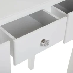 Tocador con Espejo y Luces LED Blanco Glam 22010042