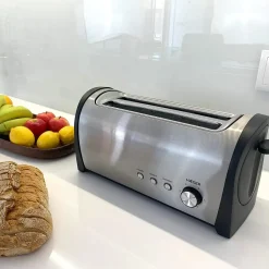 Tostador HAEGER 2 Ranuras Largas Inox Desayuno Plus Multifunción TO14D010A