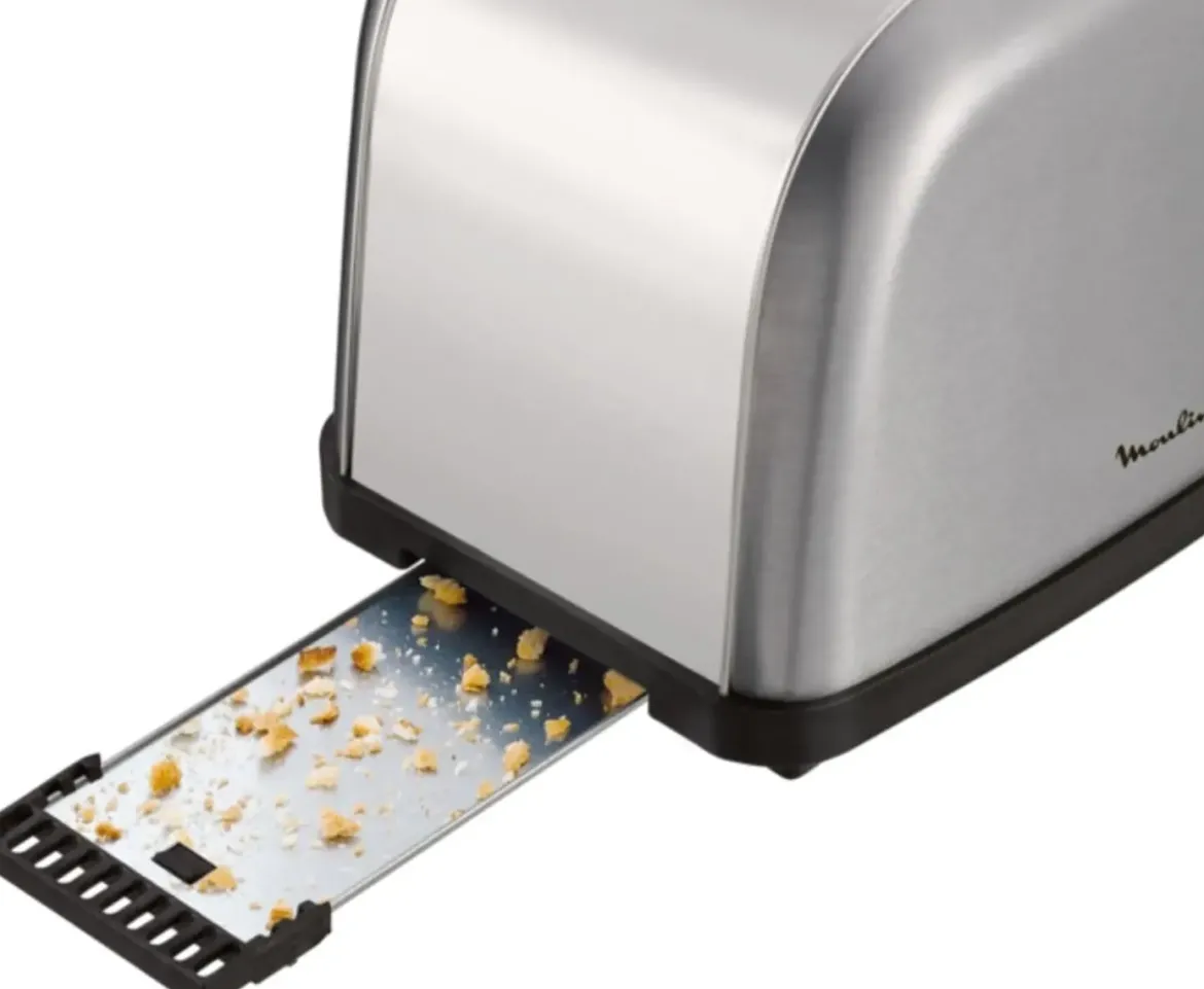 Tostador MOULINEX 2 Ranuras Largas Termostato 6 Niveles de Tostado Acero Inox LS330D11