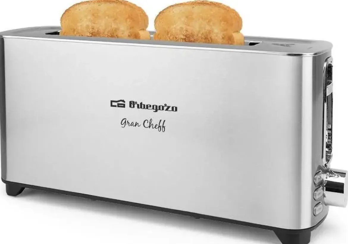 Tostador Orbegozo 1 Ranura Larga Inox 1000W TO6030