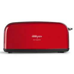 Tostador Orbegozo 1 Ranura Larga Rojo Inox Vintage TO6200