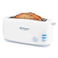 Tostador Orbegozo 2 Ranuras Largas 1400W Descongelación TO4500